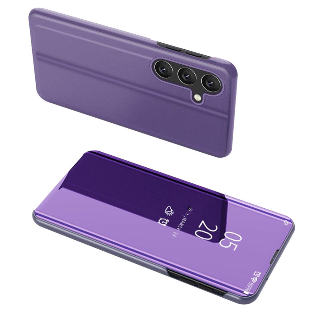Samsung Galaxy S25 FE fodral with stativ – lila/blå