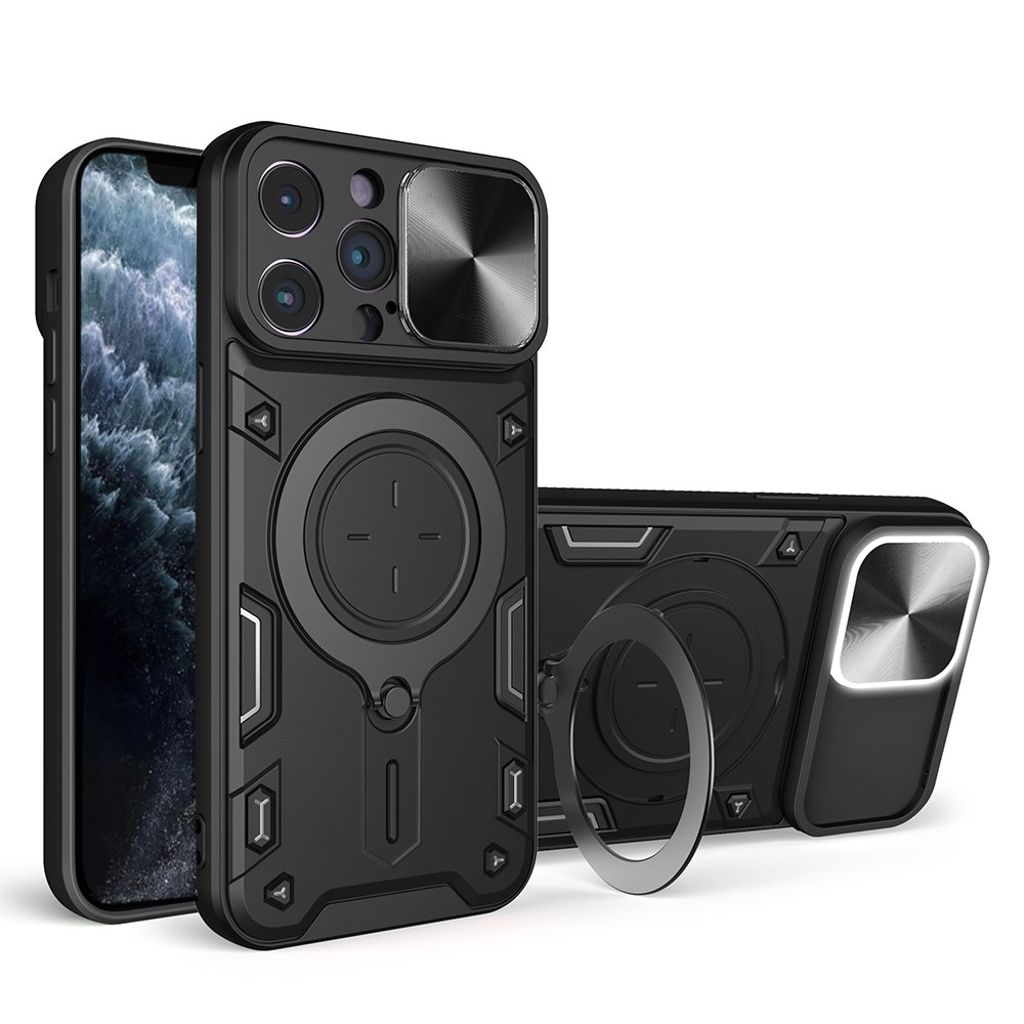 IPhone 11 Pro Max skal Slide Camera Lid stöd – svart