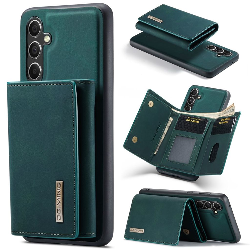 DG.MING Samsung Galaxy S24 FE skal with detachacble wallet – grön