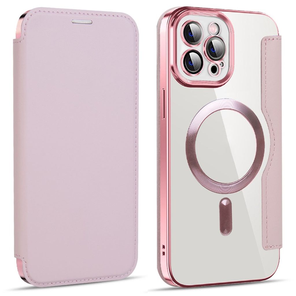 IPhone 11 Pro Max plånboksfodral MagSafe med RFID-skydd - rosa