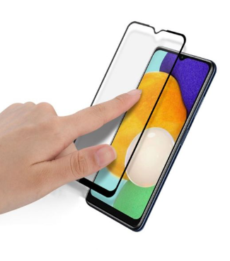 Skärmskydd Samsung A13 4G - 3D Härdat Glas Svart (miljö)