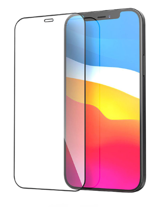 iPhone 12 Pro Max 3D Tempered Glass Screen Protector Black (Bulk)