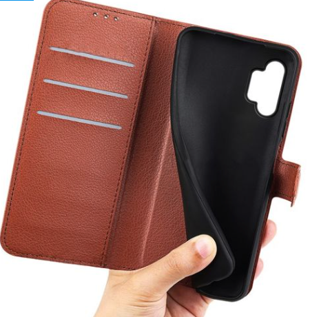 Samsung Galaxy A13 4G Plånboksfodral med Stativ - Brun