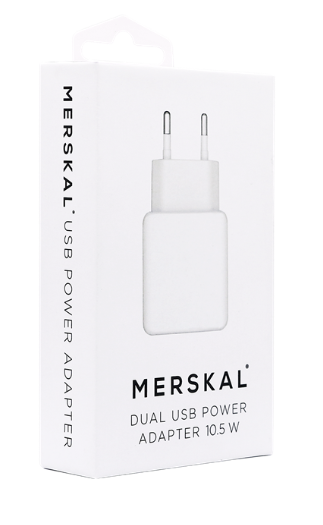 Merskal Dual USB Power Adapter 10W