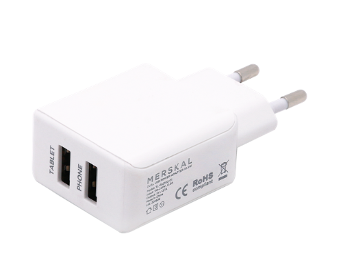 Merskal Dual USB Power Adapter 10W