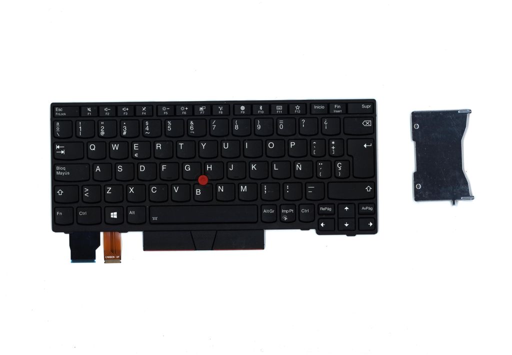 Lenovo Internal Keyboard (Spanish, Black, Backlit)