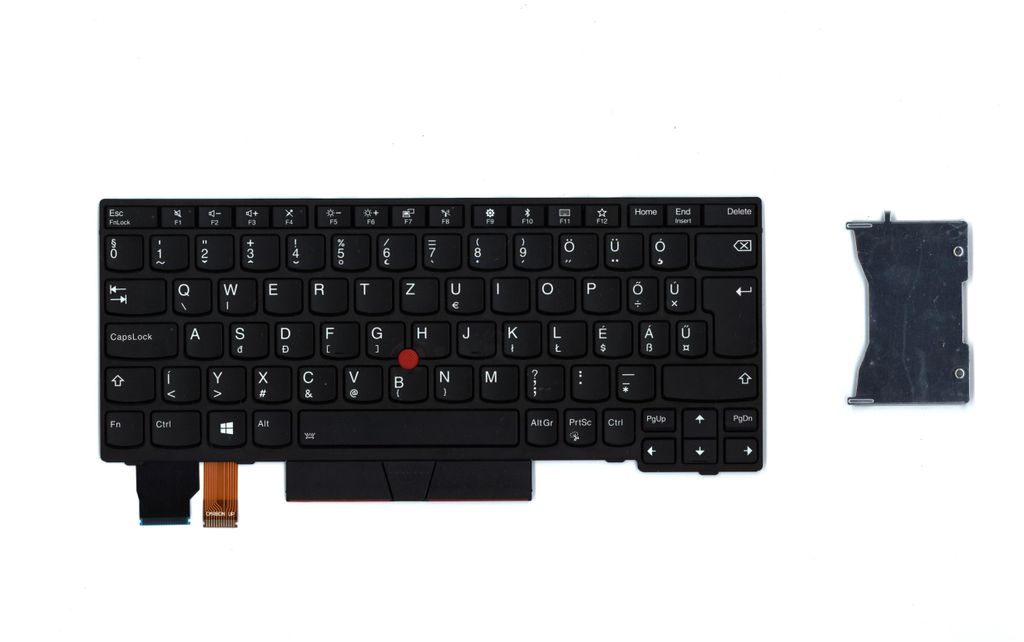 Lenovo Keyboard (Hungarian, Black, Backlight)