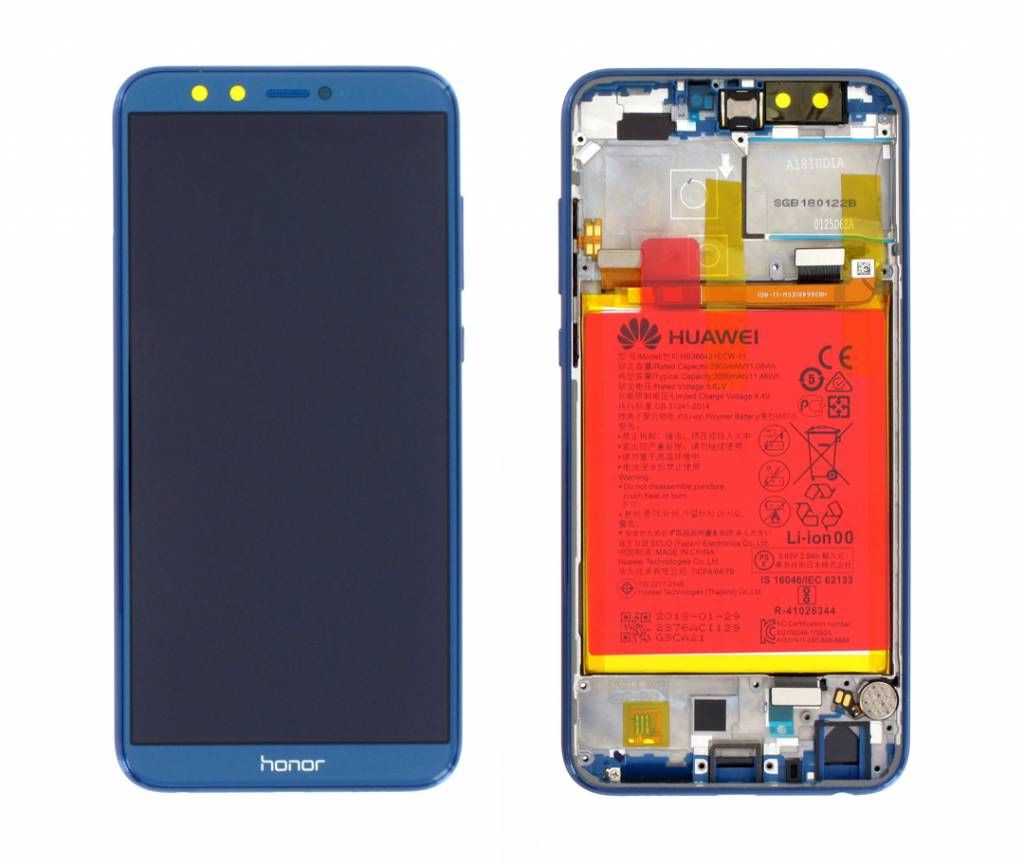 Huawei Honor 9 Lite LCD-display – blå