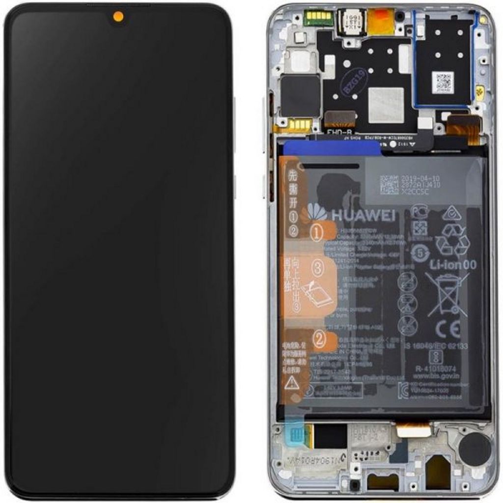 Huawei P30 Lite New Edition LCD-display – vit