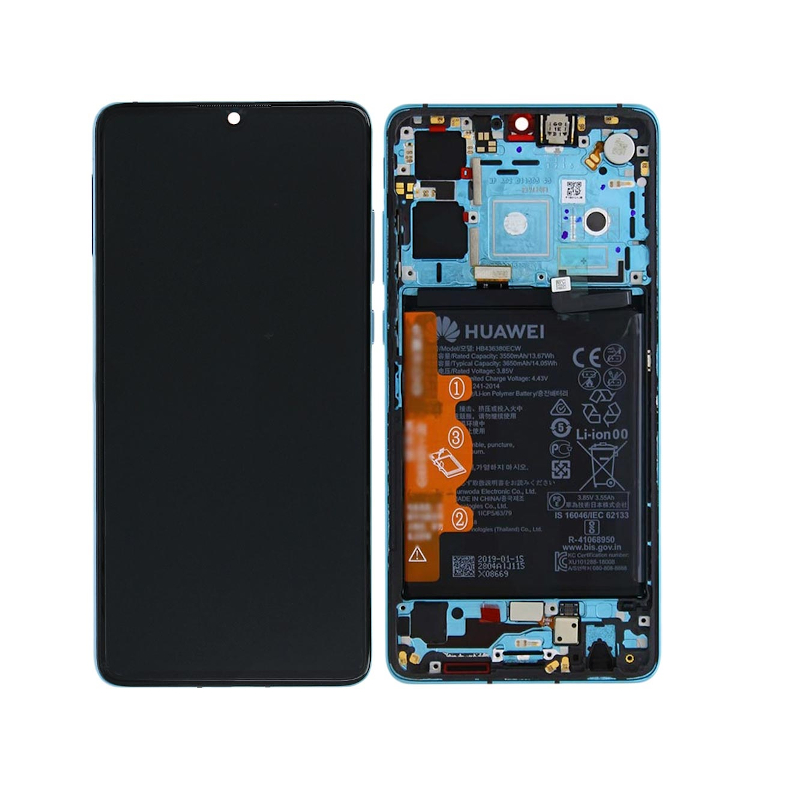 Huawei P30 LCD-display – Aurora blå