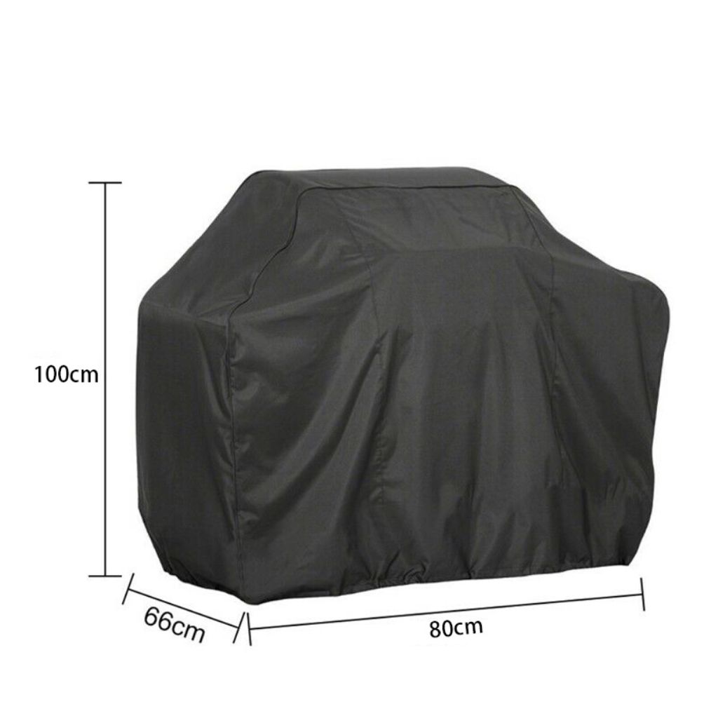 Waterproof BBQ Grills cover, 100 x 80 x 66 cm  - Black
