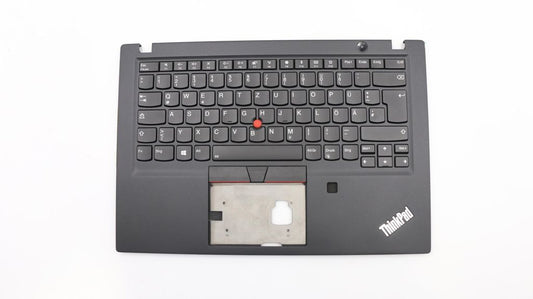 Lenovo C-Cover with Keyboard (German, Black, Backlight, FingerPrint Reader)