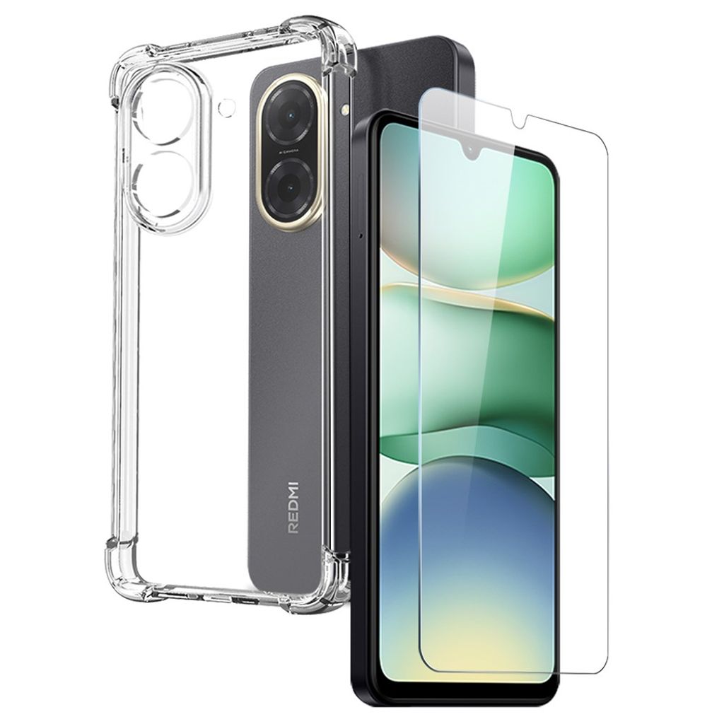 NORTHJO Xiaomi Redmi A5 4G/Poco C71 4G skal with skärmskydd – Transparent