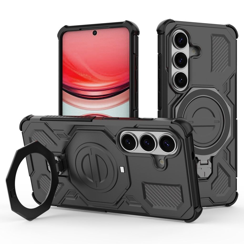 Samsung Galaxy S26 magnetiskt skal with stativ – svart