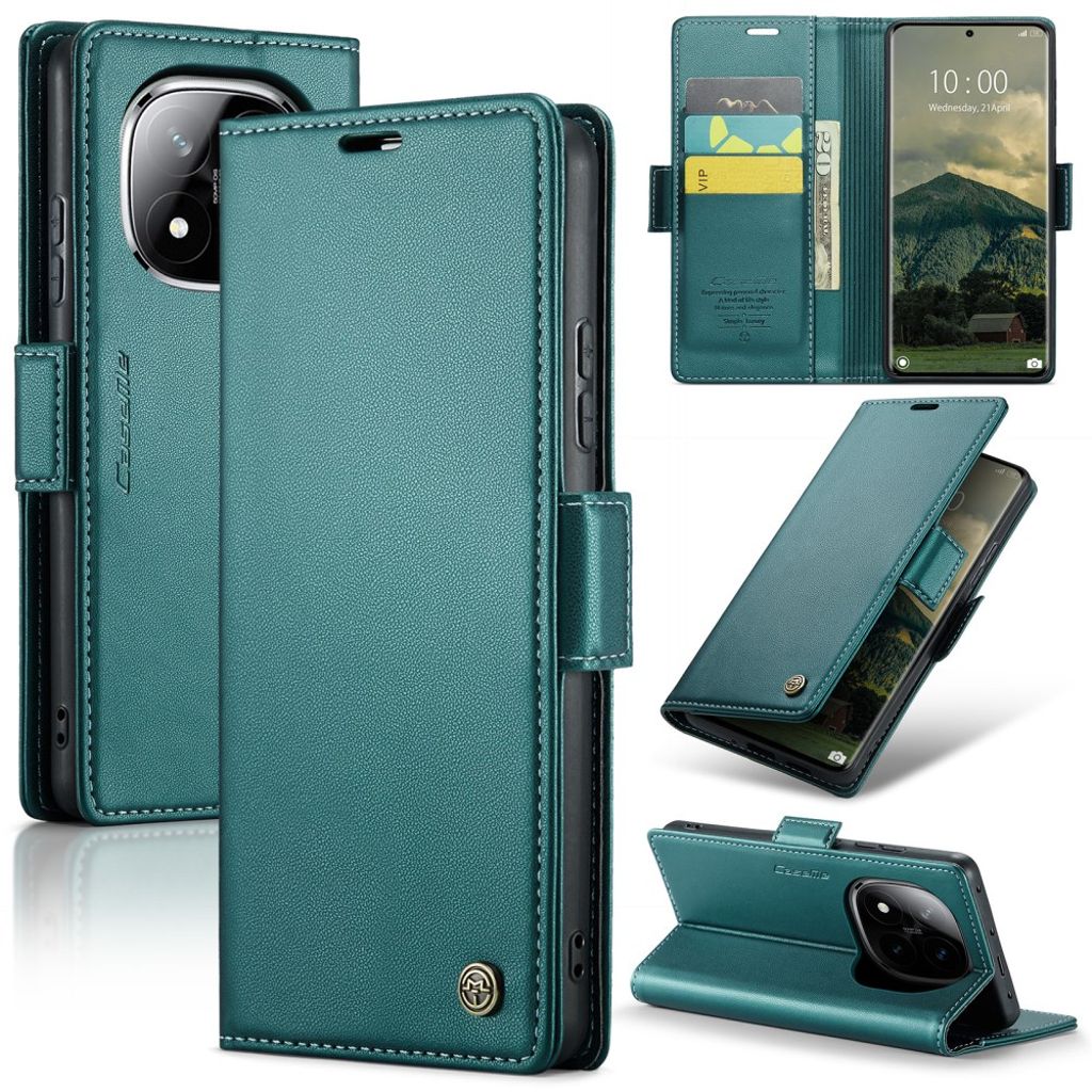 CASEME Xiaomi Redmi Note 14 Pro 5G / Note 14 Pro Plus 5G fodral – grön