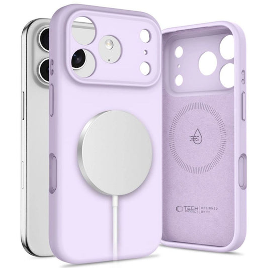 Tech-Protect silikon MagSafe skal för iPhone 17 Pro - lila