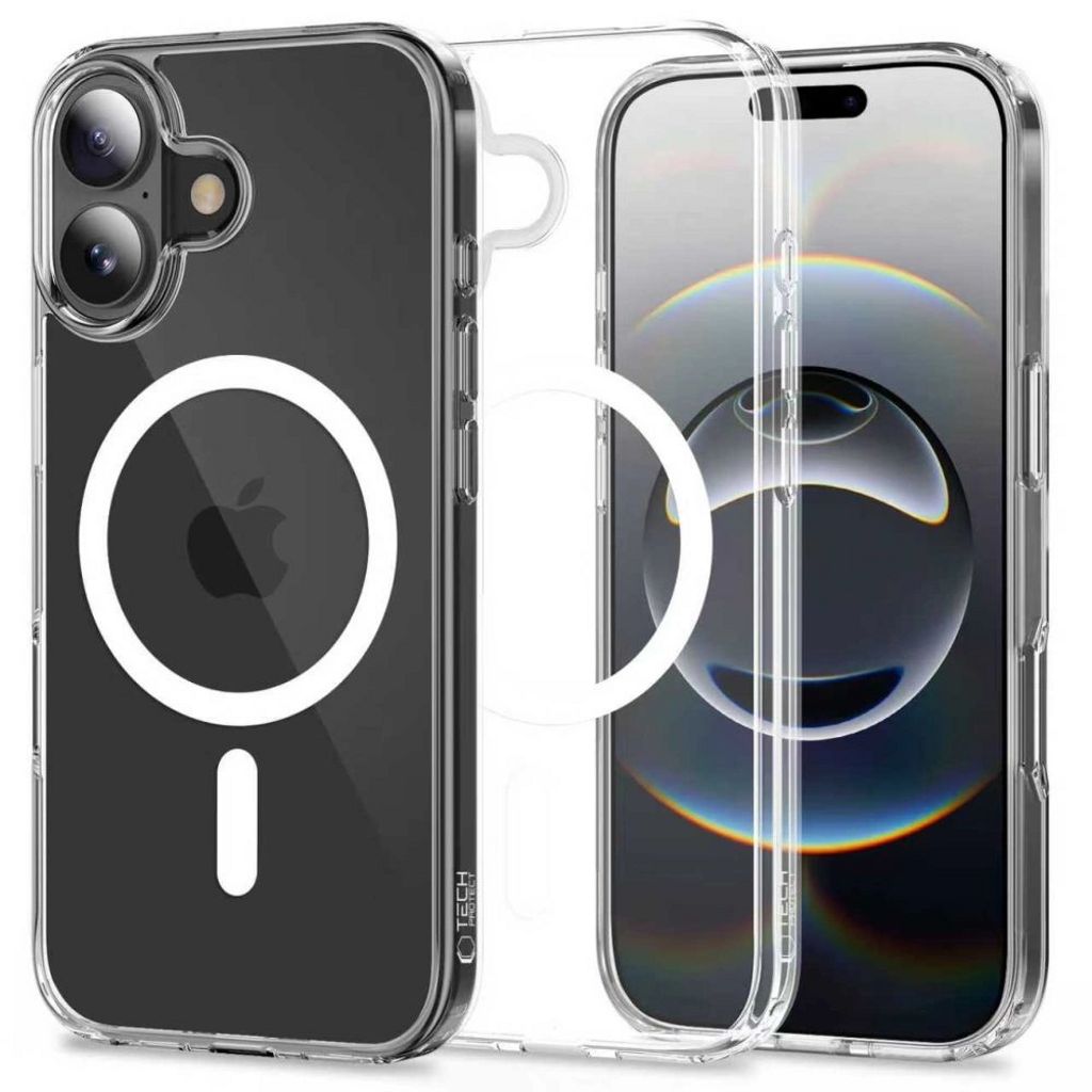 Tech-Protect FlexAir Hybrid MagSafe skal för iPhone 17 - Clear