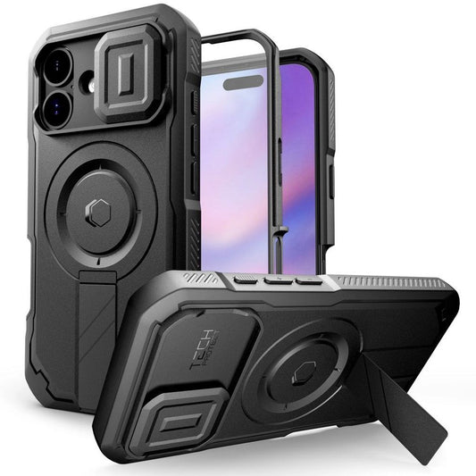 Tech-Protect Kevlar MagSafe skal för iPhone 17 - svart