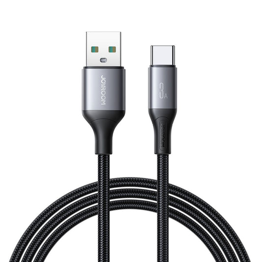 Joyroom Flash Series Fast Charging USB-A to USB-C Cable 3A, 1m - Black