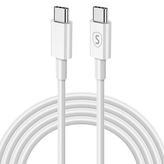 SiGN Fast Charging Cable USB-C to USB-C 60W, 3A, PD, 3m - White