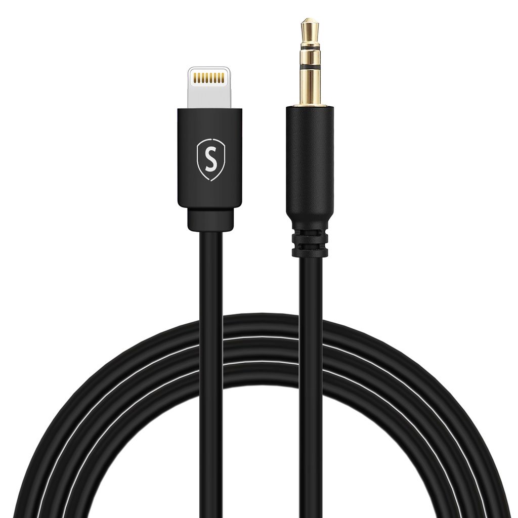 SiGN Lightning to Aux 3.5mm Audio Cable, 1m - Black