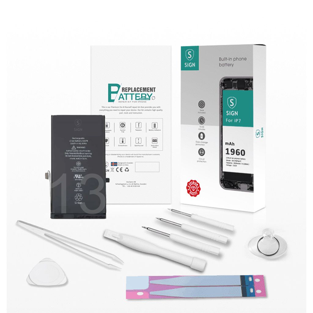 SiGN Complete batteri reservdel Kit – iPhone 13
