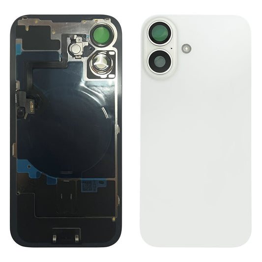 iPhone 16 Back Cover with Small Parts (No Logo) - White