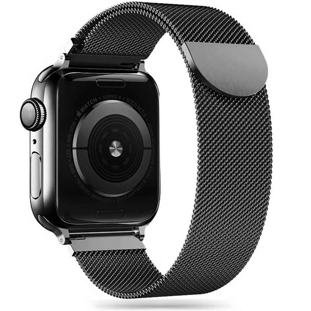 Tech-Protect Milanese klockarmband Apple Watch 4/5/6/7/8/9/SE/Ultra 1/2 - svart