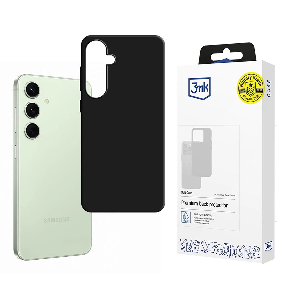 3mk Samsung Galaxy S24 FE Matte Case - Black