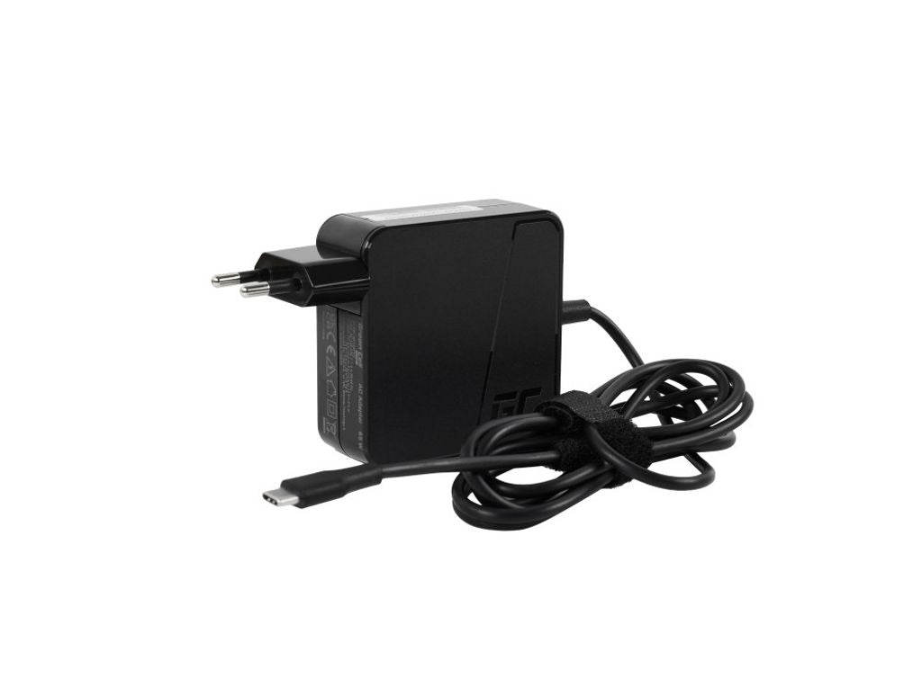 Green Cell PRO USB-C AC Adapter 65W till Laptops, Tablets, Phones