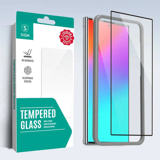 SiGN Full Coverage Screen Protector for Samsung Galaxy S25 with Mounting Frame