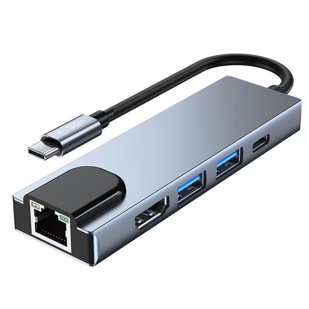 Tech-Protect 5in1 USB-C Hub to 2x USB-A / USB-C / HDMI / RJ45
