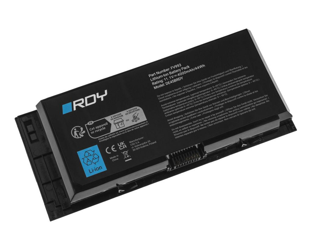 RDY Battery FV993 for Dell Precision M4600 M4700 M4800 M6600 M6700 M6800