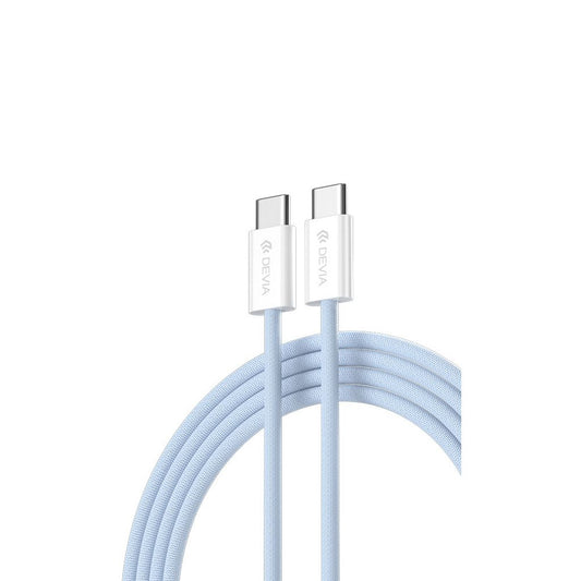 Devia USB-C to USB-C kabel PD 60W 3A, 1m - blå