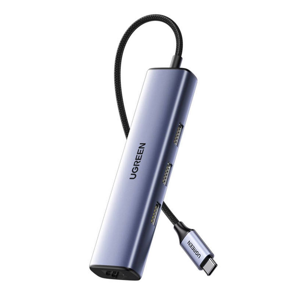 UGREEN USB-C Hub to 3x USB-A Hub & RJ45 Ethernet Adapter