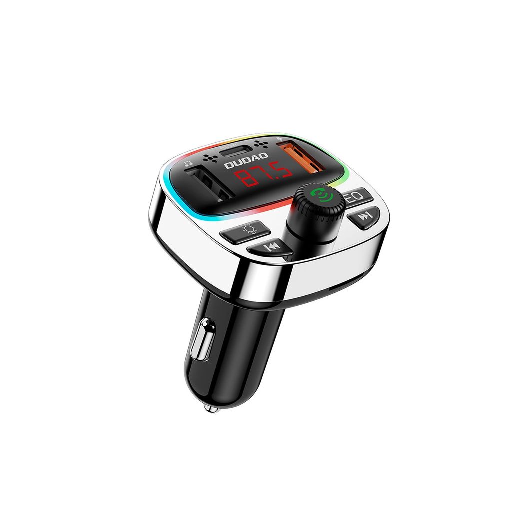 Dudao R2PRO+ Bluetooth FM Transmitter / Car laddare 1x USB-C PD 25W / 2x USB-A 18W