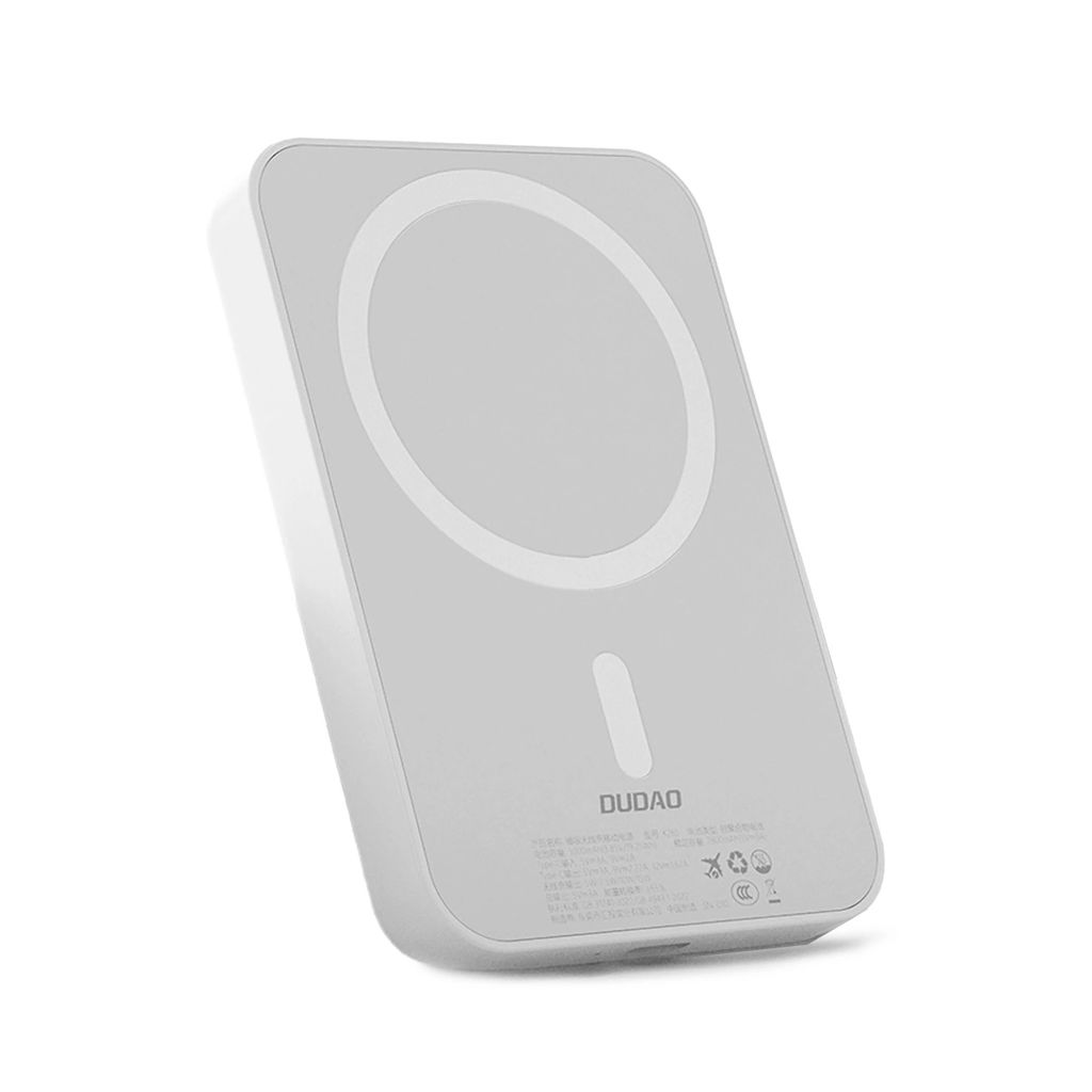 Dudao K26S powerbank 5000mAh MagSafe / USB-A / USB-C 20W - vit