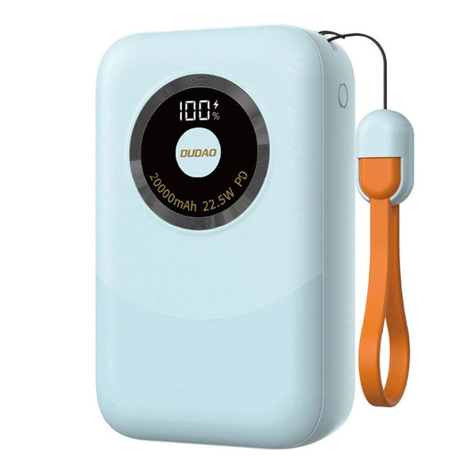 Dudao K21 Mini powerbank 10000mAh USB-A / USB-C 22.5W - blå