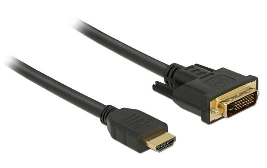Delock HDMI to DVI 24+1 cable bidirectional, 1m