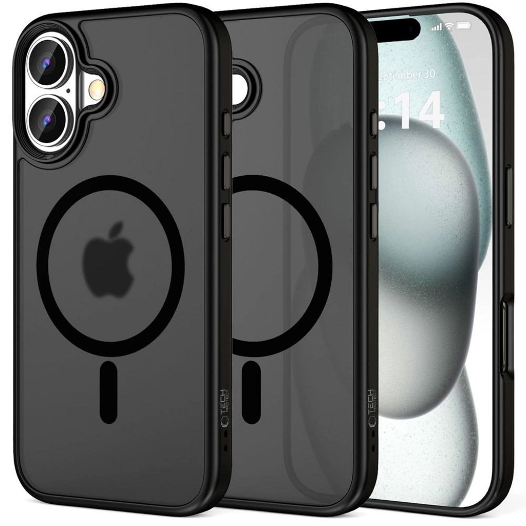 Tech-Protect MagMat MagSafe skal iPhone 16 - svart