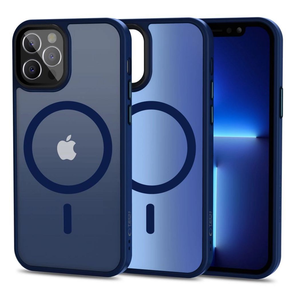 Tech-Protect MagMat MagSafe Case for iPhone 12/12 Pro - Matte Navy