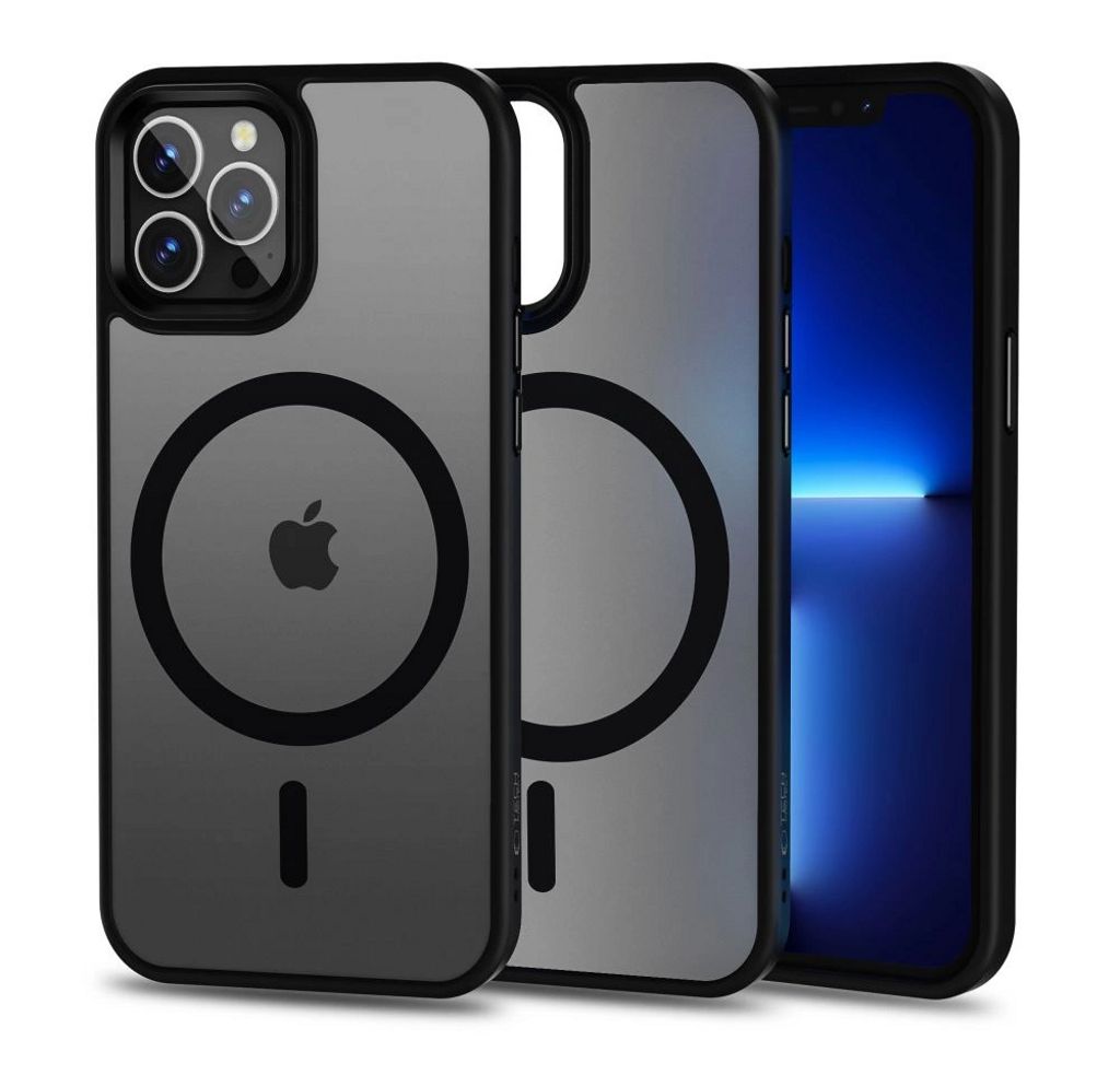 Tech-Protect MagMat MagSafe Case for iPhone 12/12 Pro - Matte Black