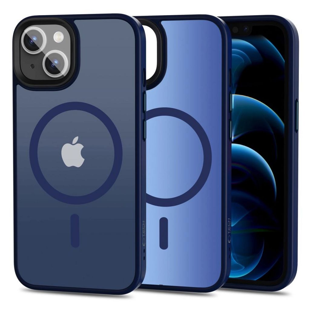 Tech-Protect MagMat MagSafe Case for iPhone 13 - Matte Navy
