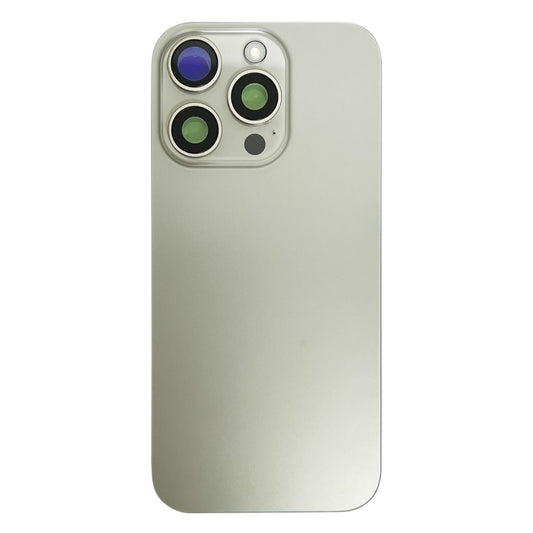 iPhone 15 Pro Max Back Cover with Small Parts (No Logo) - Natural Titanium