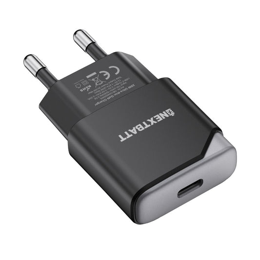 NEXTBATT GaN 30W Slim Fast Charger USB-C – Black/Gray