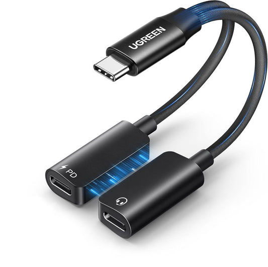 UGREEN USB-C Audio Adapter for Headphones and Charging