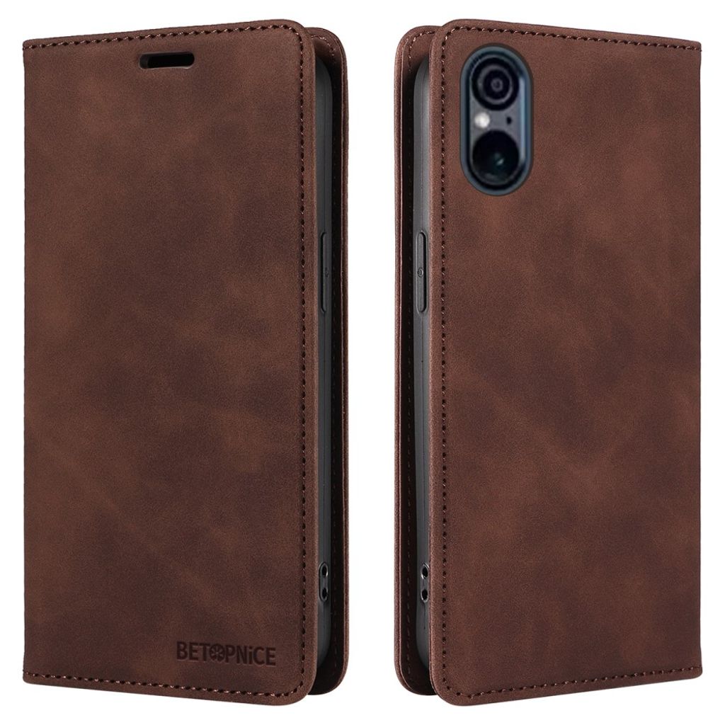 BETOPNICE 003 Sony Xperia 5 VI fodral with RFID Blocking – brun