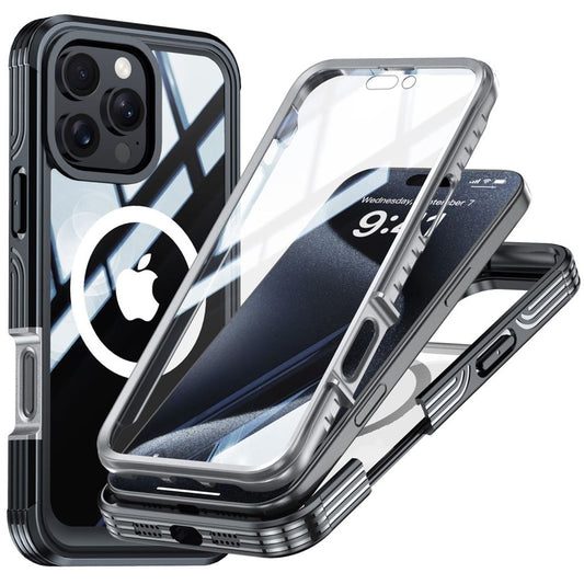 IPhone 16 Pro skal with skärmskydd – svart
