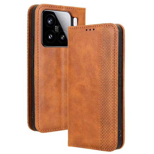 Xiaomi 15 Pro Cover with Wallet - Brown