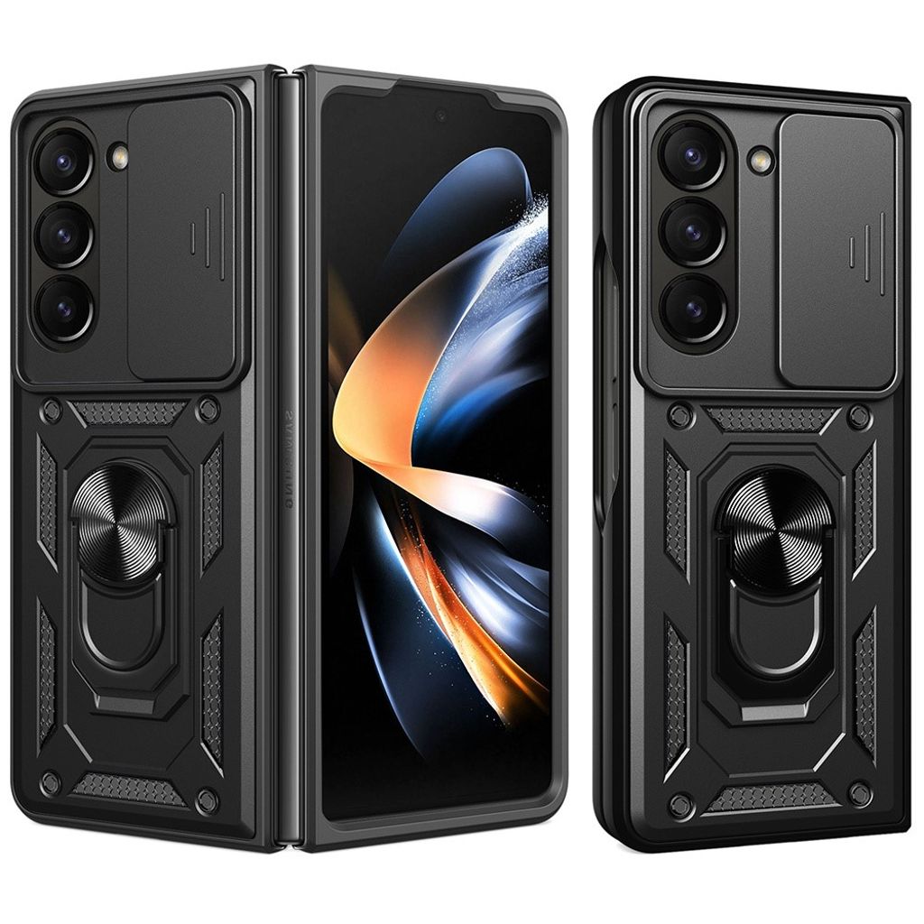 Samsung Galaxy Z Fold7 5G skal with Ring holder - svart